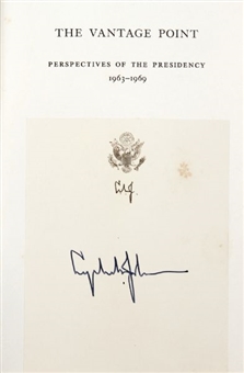 Lyndon B. Johnson Signed Hard Cover Book